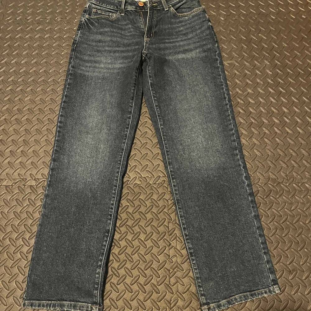 90s High Rise Straight.. Classic Blue Denim Jeans